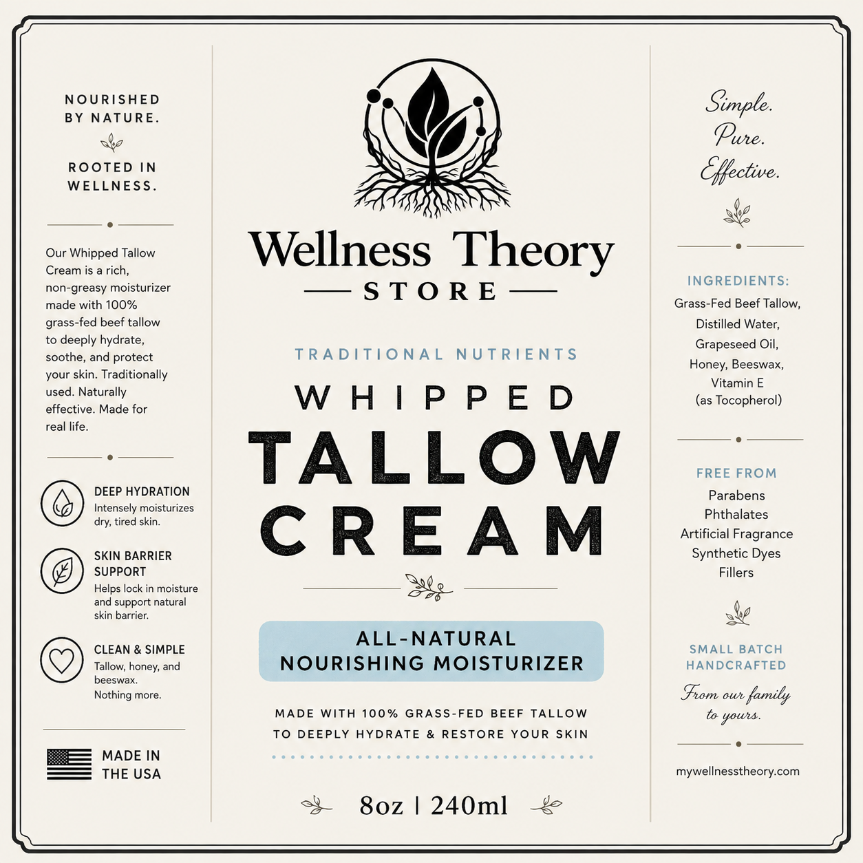 Whipped Tallow Cream